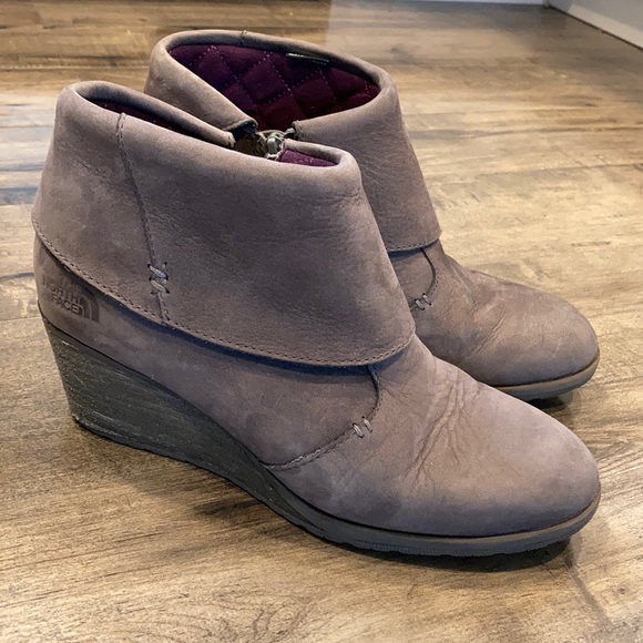 north face wedge boots